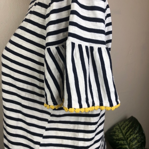 Anthro W5 Concepts Striped Embellished Hem Tee - Picture 4 of 8